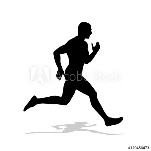 Running Man Vector Silhouette Run, Individual Summer Sport Iso 500x500 Running Man Vector Silhouette Run, Individual Summer Sport Iso
