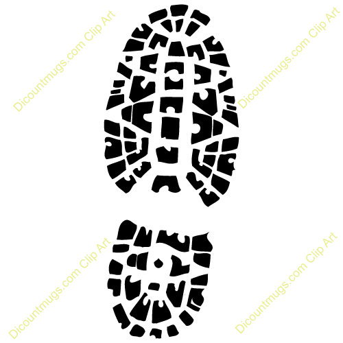 Shoe Print Clip Art 500x500 Shoe Print Clip Art