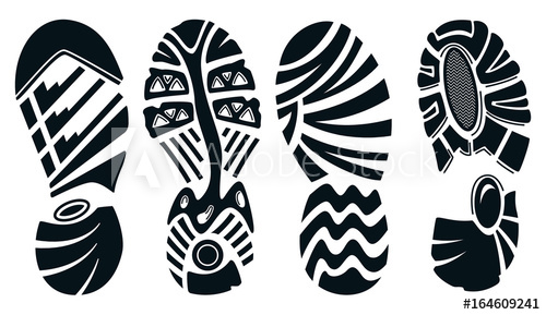 500x289 Silhouette Of Sport Running Shoes Isolated On White