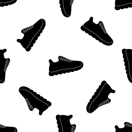 450x450 Vector Illustration Seamless Pattern With Icons Of Sport Running