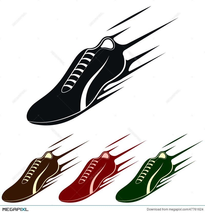Running Shoe, Vector Illustration Illustration 800x830 Running Shoe, Vector Illustration Illustration