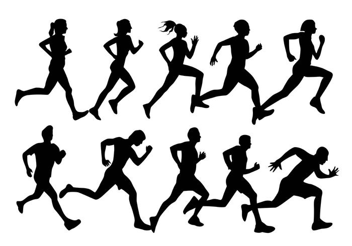 700x490 Running Silhouette Vectors