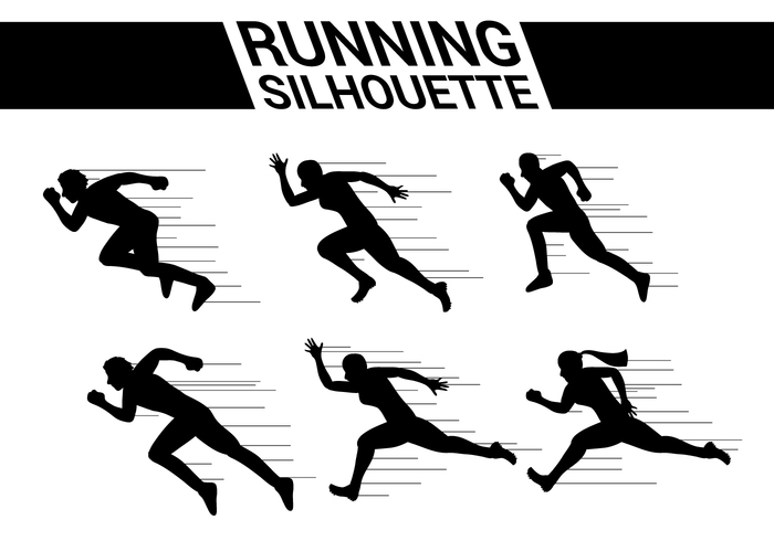 700x490 Running Silhouette Vectors