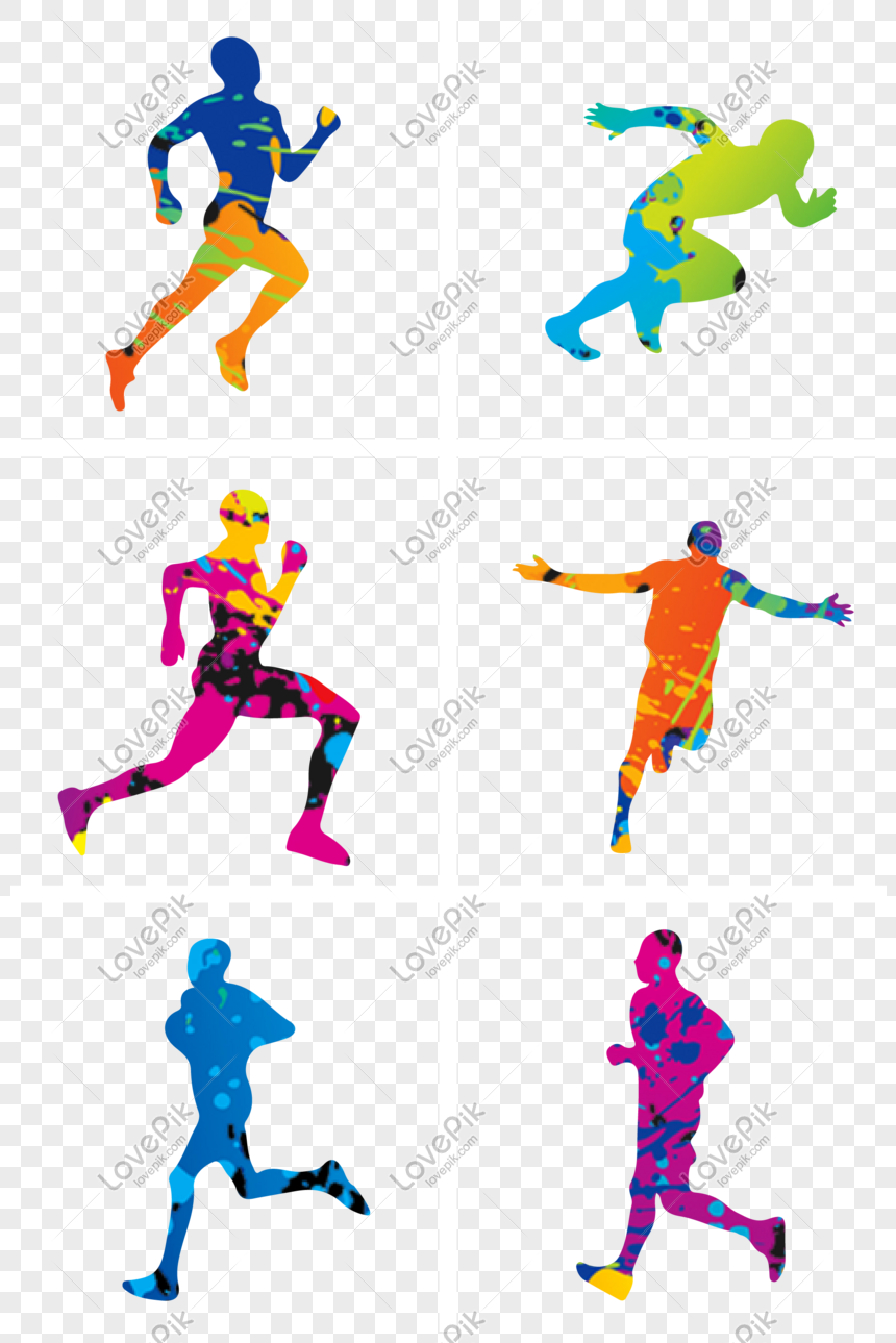 860x1289 Vector Dynamic Athletic Class Running Silhouette Png Image Picture