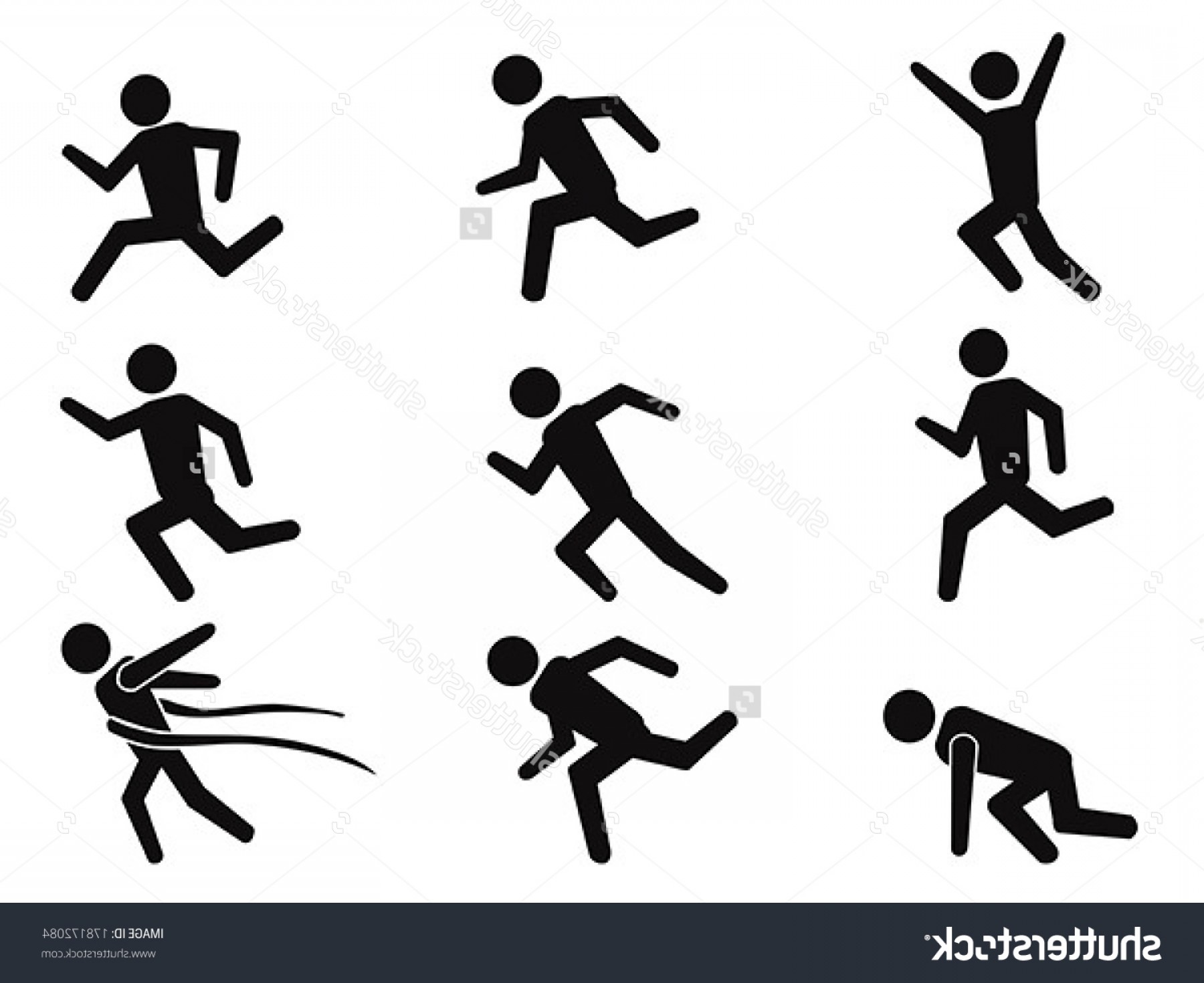 Running Stick Figure Vector at Vectorified.com | Collection of Running ...