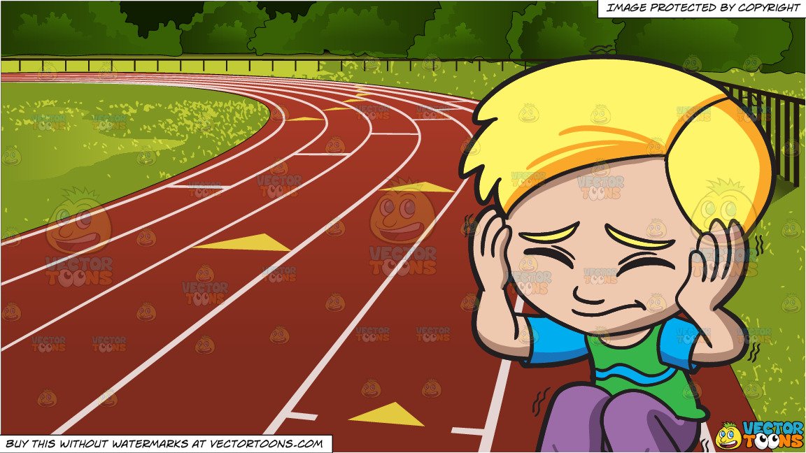 Running Track Vector