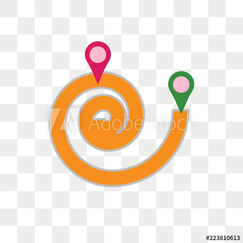 500x500 Running Track Vector Icon Isolated On Transparent Background