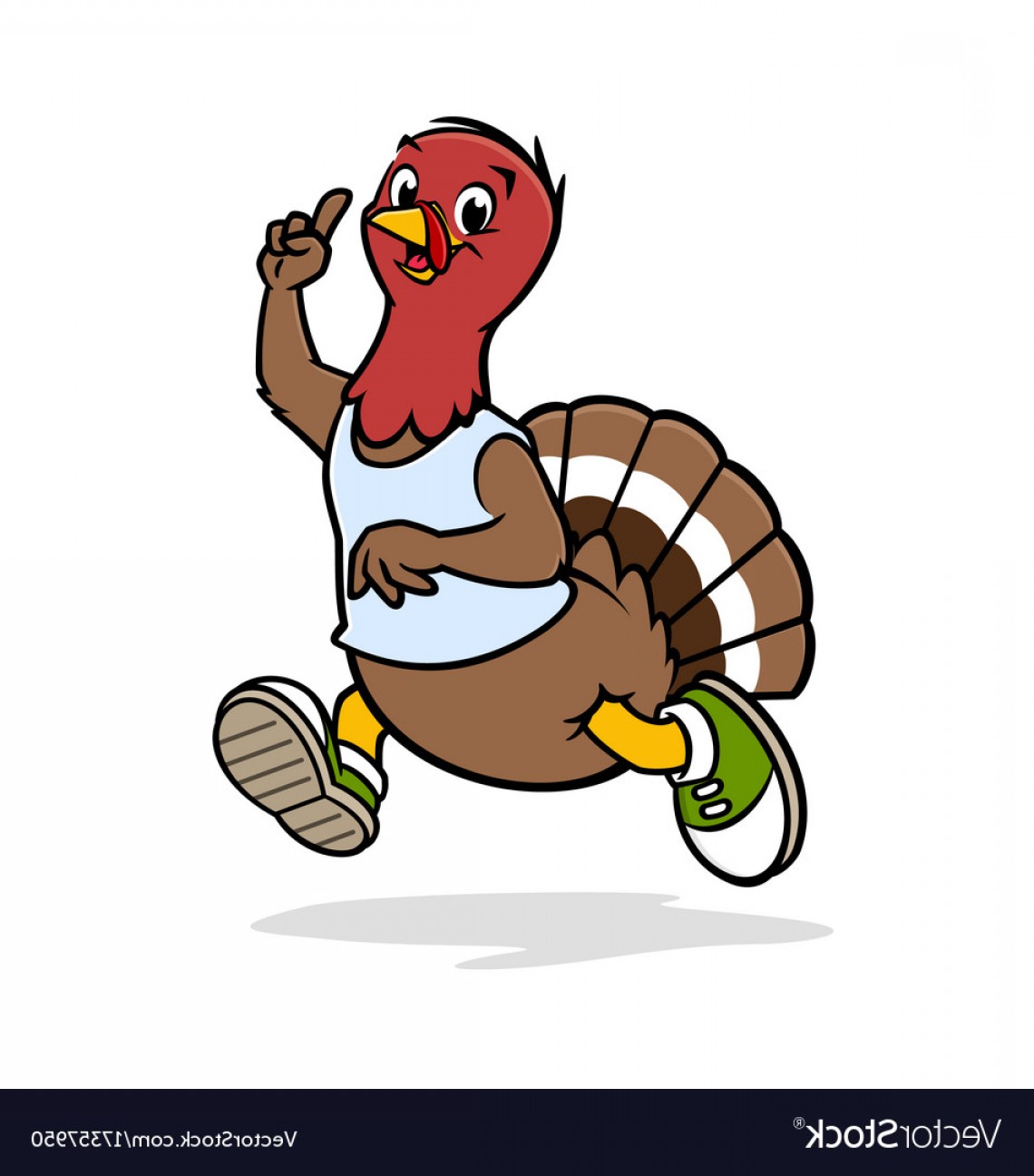 1140x1296 A Funny Turkey Running Vector Catchsplace