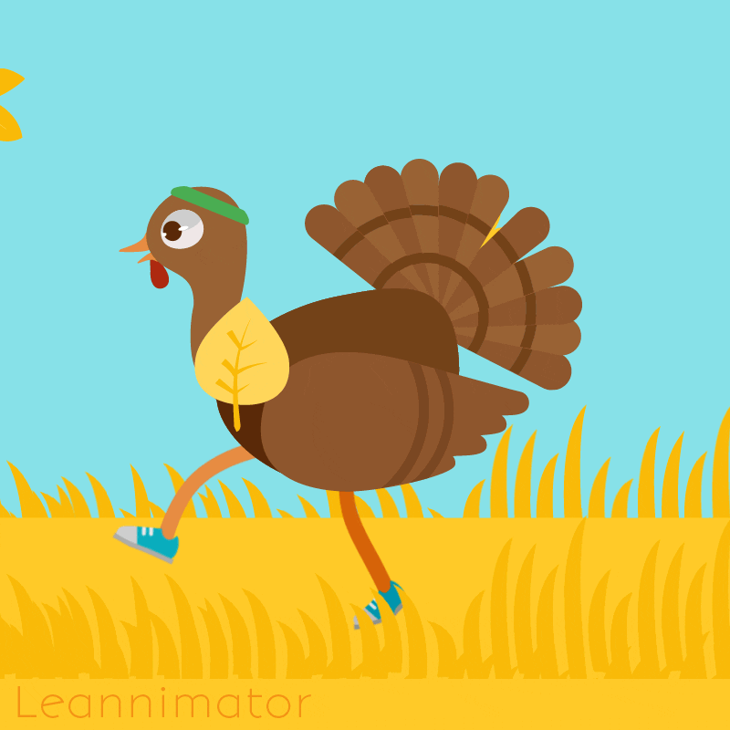 800x800 Cute, Running, Thanksgiving, Turkey, Vector, Diet, Chubby, Thanks