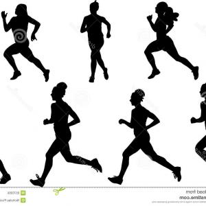 300x300 Royalty Free Stock Image Women Running Vector Image Catchsplace