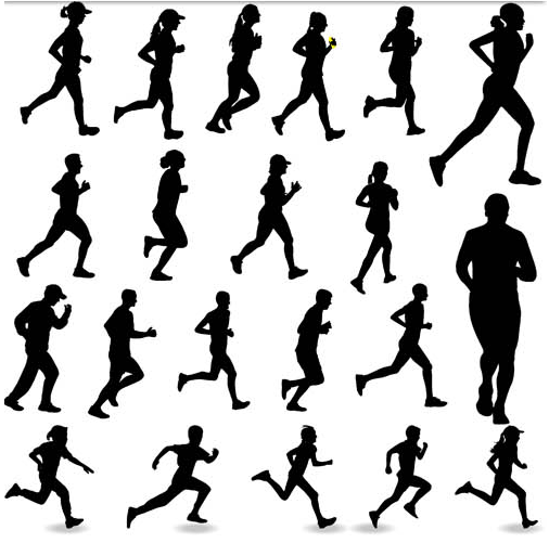 506x501 Runner Vector Silhouette Free