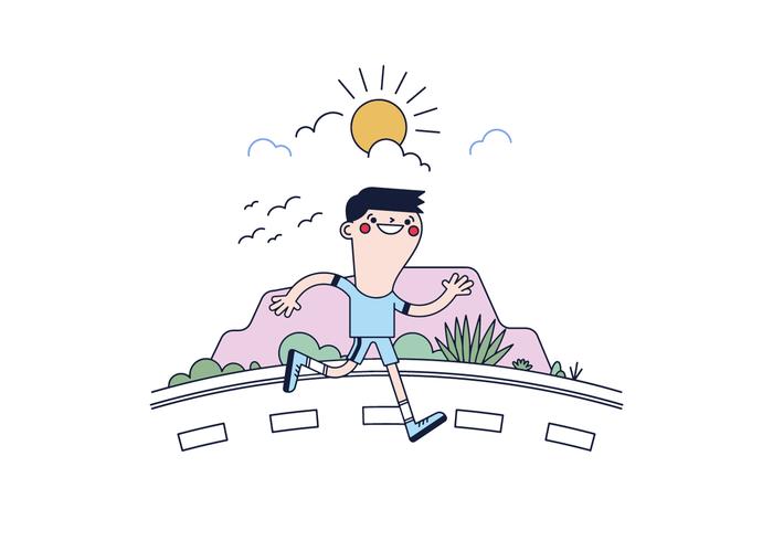 700x490 Running Free Vector Art