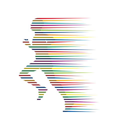 Set Of Running People Vector Over Millions Vectors, Stock 500x500 Set Of Running People Vector Over Millions Vectors, Stock