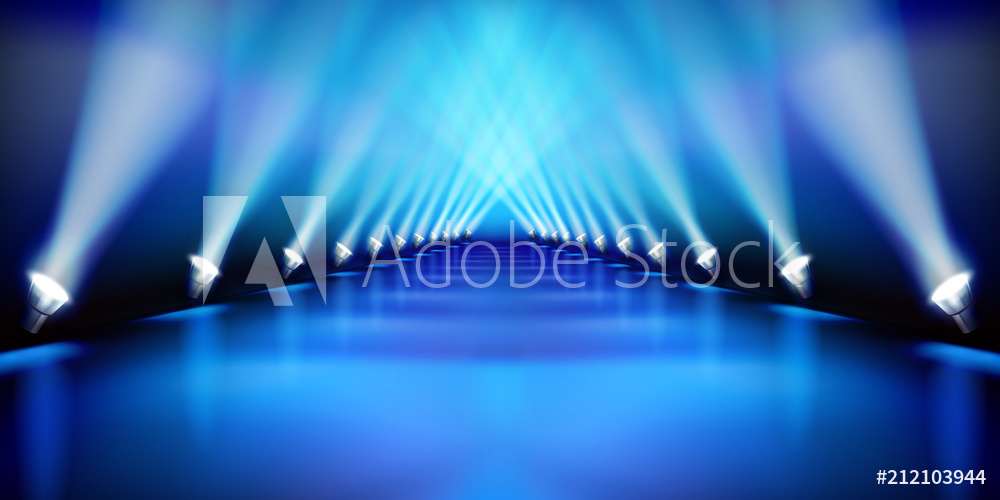 1000x500 Photo Art Print Stage Before The Show Fashion Runway Vector