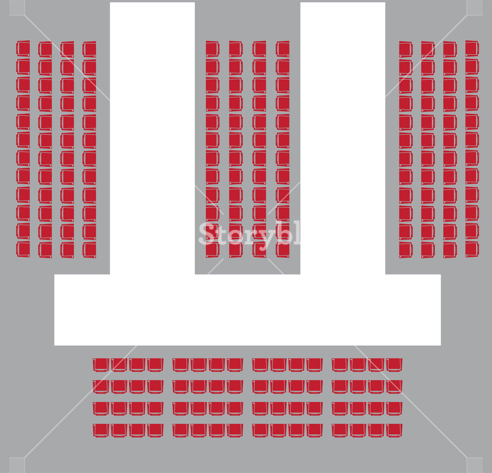 1000x961 Seat Map Of Catwalk Runway Vector And Illustration Royalty Free
