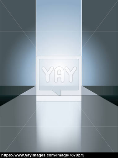 382x512 Empty Fashion Runway Vector