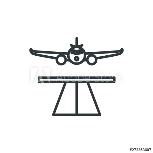 500x500 Runway Vector Icon