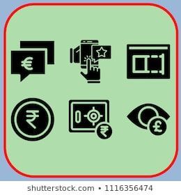 Simple Icon Set Of Business Related Euro, Eye, Safebox And Rupee 260x280 Simple Icon Set Of Business Related Euro, Eye, Safebox And Rupee