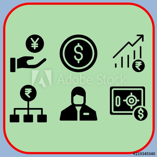 Simple Icon Set Of Business Related Get Money, Safebox, Profits 500x500 Simple Icon Set Of Business Related Get Money, Safebox, Profits