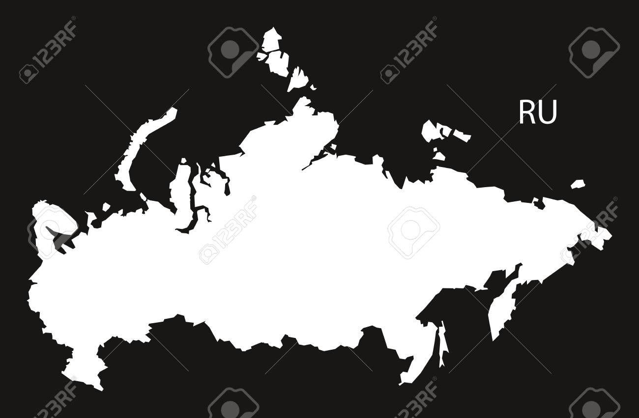 1300x851 Map Of Russia Outline The Vector Big Black And White