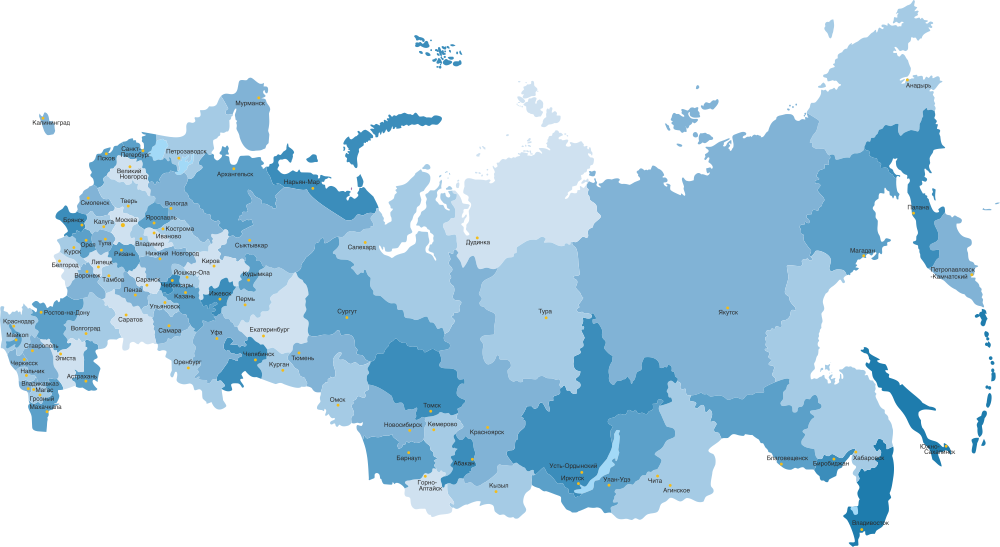 1000x547 Russia Map Highly Detailed Vector Free Vector Free Download