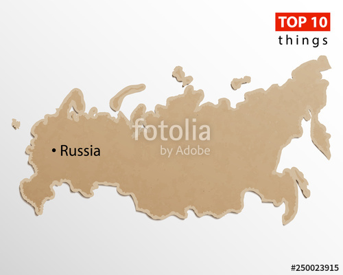 500x400 Russia Map Vector Russian Maps Craft Paper Texture Empty