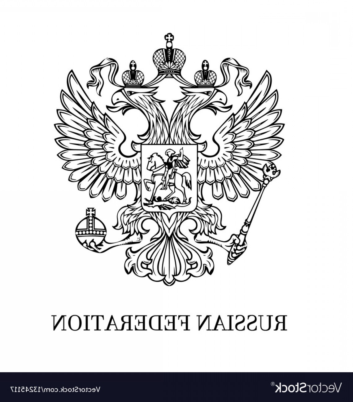 1140x1296 Outlined Coat Of Arms Of Russia Vector Newwaysys