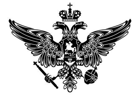 450x305 Silhouette Of Coat Of Arms Of Russia Russian Empire Royalty Free