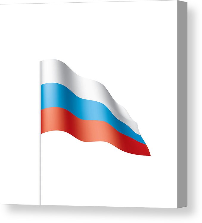 678x750 Russia Flag, Vector Illustration Canvas Print Canvas Art