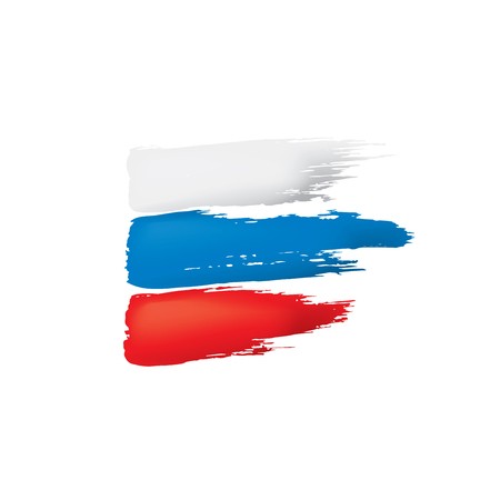 450x450 Russia Flag, Vector Illustration On A White Background Royalty