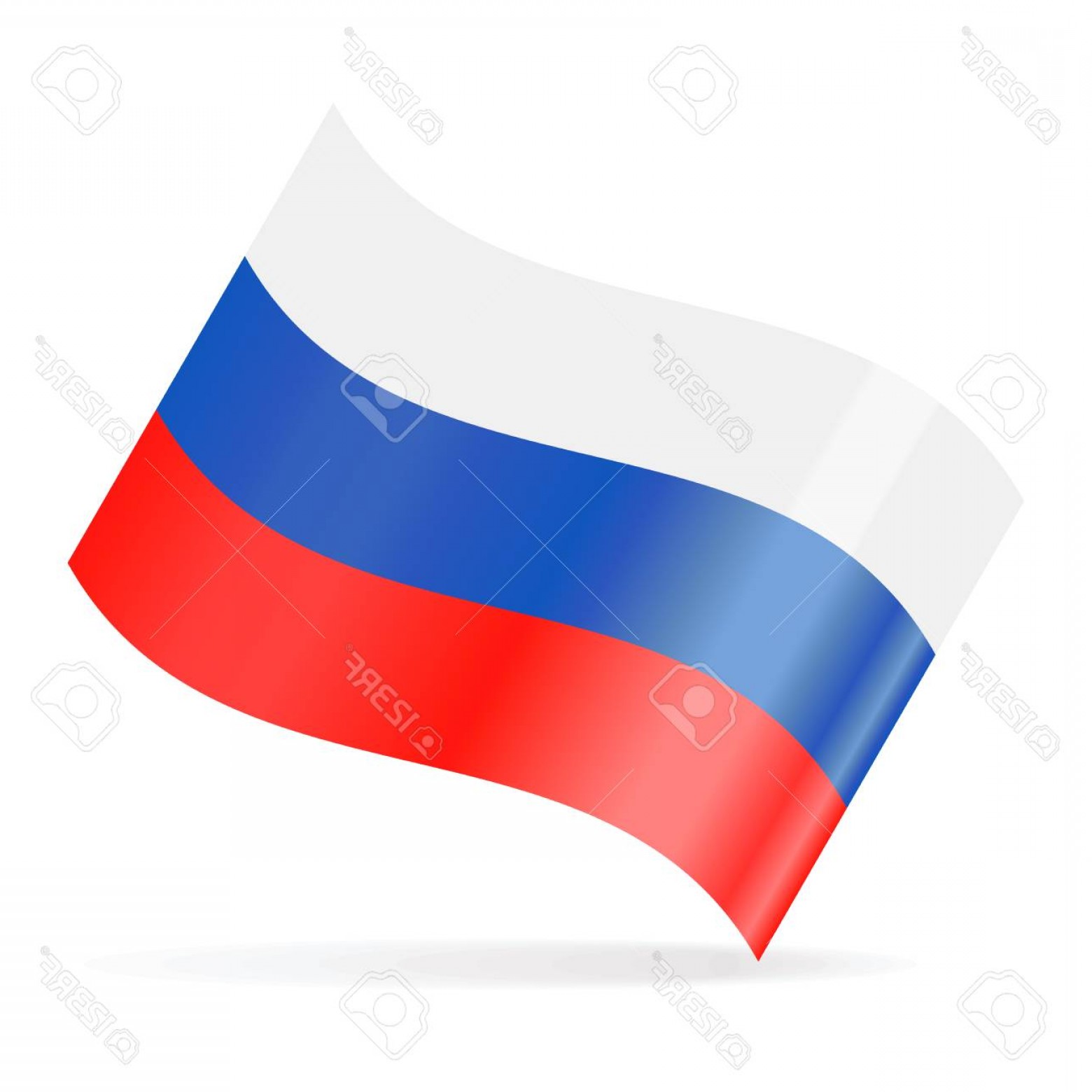 Флаг россии на белом фоне