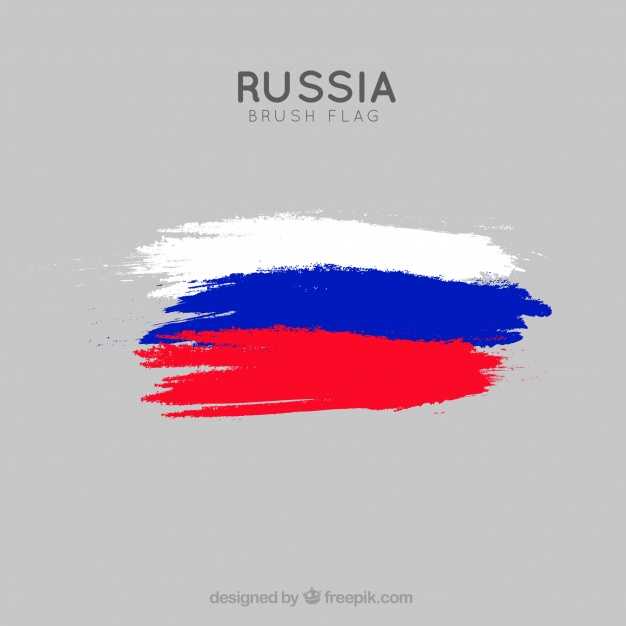 626x626 Brush Stroke Russian Flag Background Vector Free Download