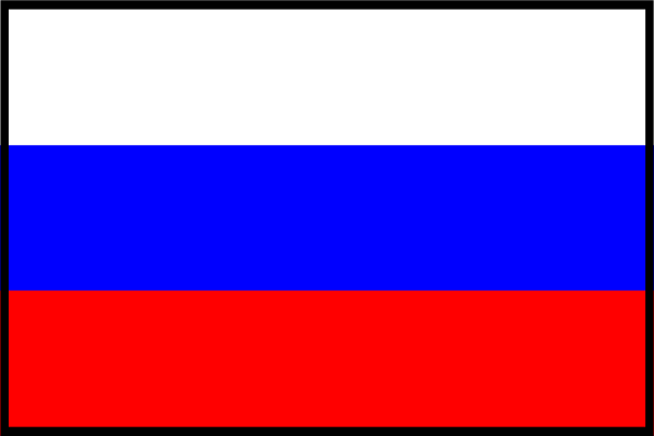 600x400 Flag Of Russia Bordered Clip Art