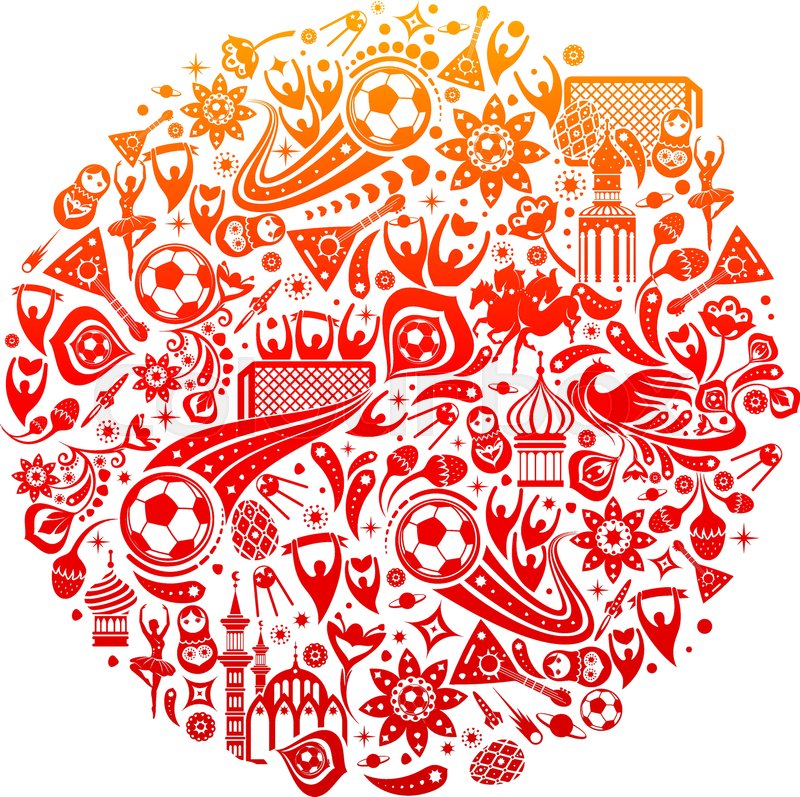 800x797 Vector Illustration Russian Red Stock Vector Colourbox