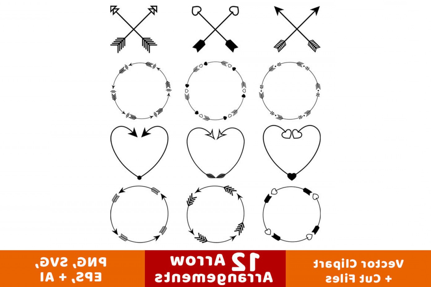 1392x926 Arrows Clipart Arrow Wreath Clipart Rustic Arrow Clipart Crossed