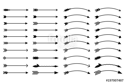 500x334 Hipster Arrows Arrows In Boho Style Tribal Arrows Set Of Indian