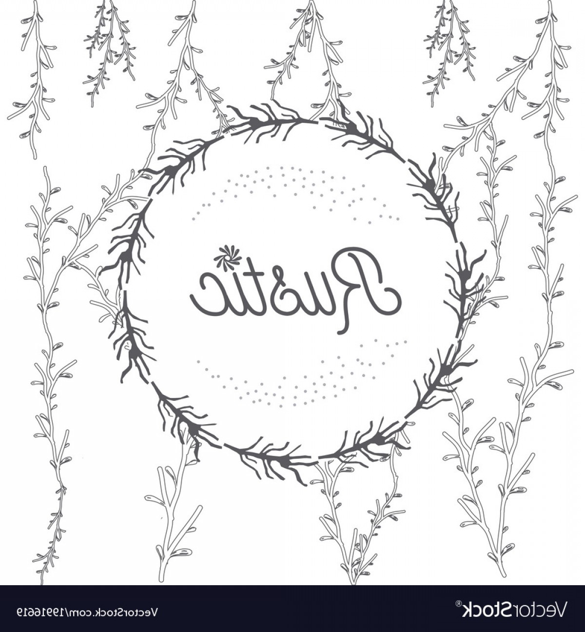 Rustic Floral Round Frame Hand Drawn Vector Soidergi 1200x1296 Rustic Floral Round Frame Hand Drawn Vector Soidergi