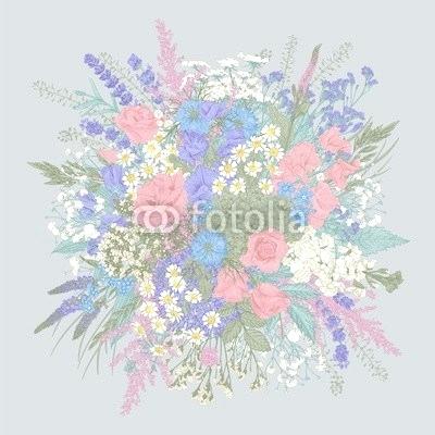 Rustic Bouquet Flowers Vector Image 400x400 Rustic Bouquet Flowers Vector Image