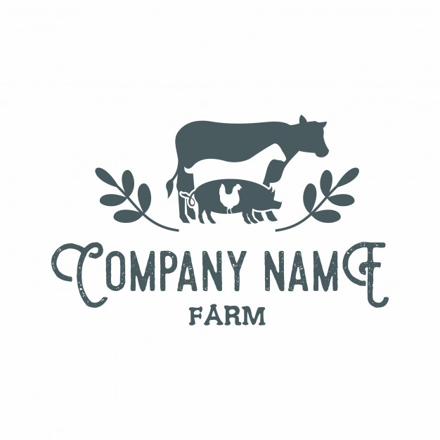 626x626 Farm Animals Emblem Rustic Retro Logo Vector Vector Premium Download