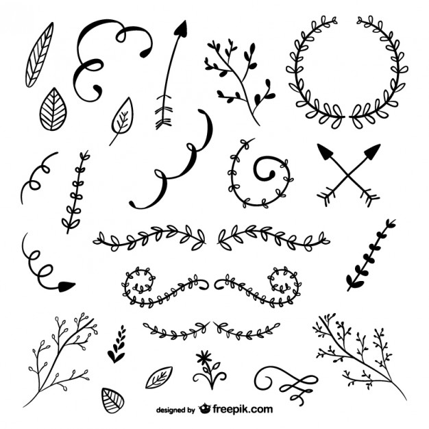 626x626 Rustic Ornaments Pack Vector Free Download