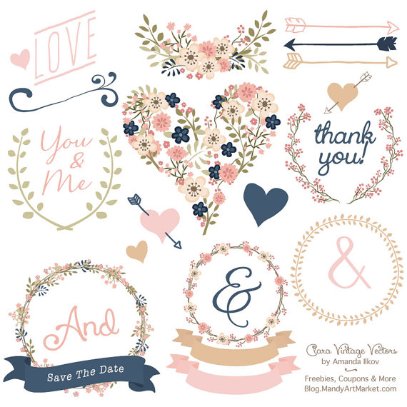 570x570 Premium Floral Clip Art Vectors