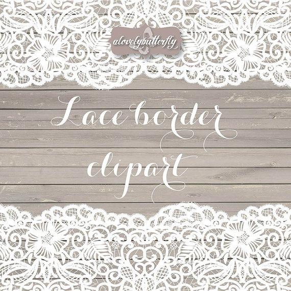 570x570 Vector Wedding Clipart Lace Border, Rustic Clipart, Shabby Chic