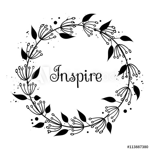 Rustic Quote In A Wreath Vector 500x500 Rustic Quote In A Wreath Vector