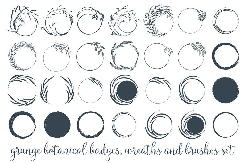 Grunge Wreaths Clipart Rustic Circles Botanical Wreath Png Cip Etsy 794x529 Grunge Wreaths Clipart Rustic Circles Botanical Wreath Png Cip Etsy