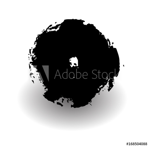 500x492 Rusty Dark Black Grunge Vector Banner