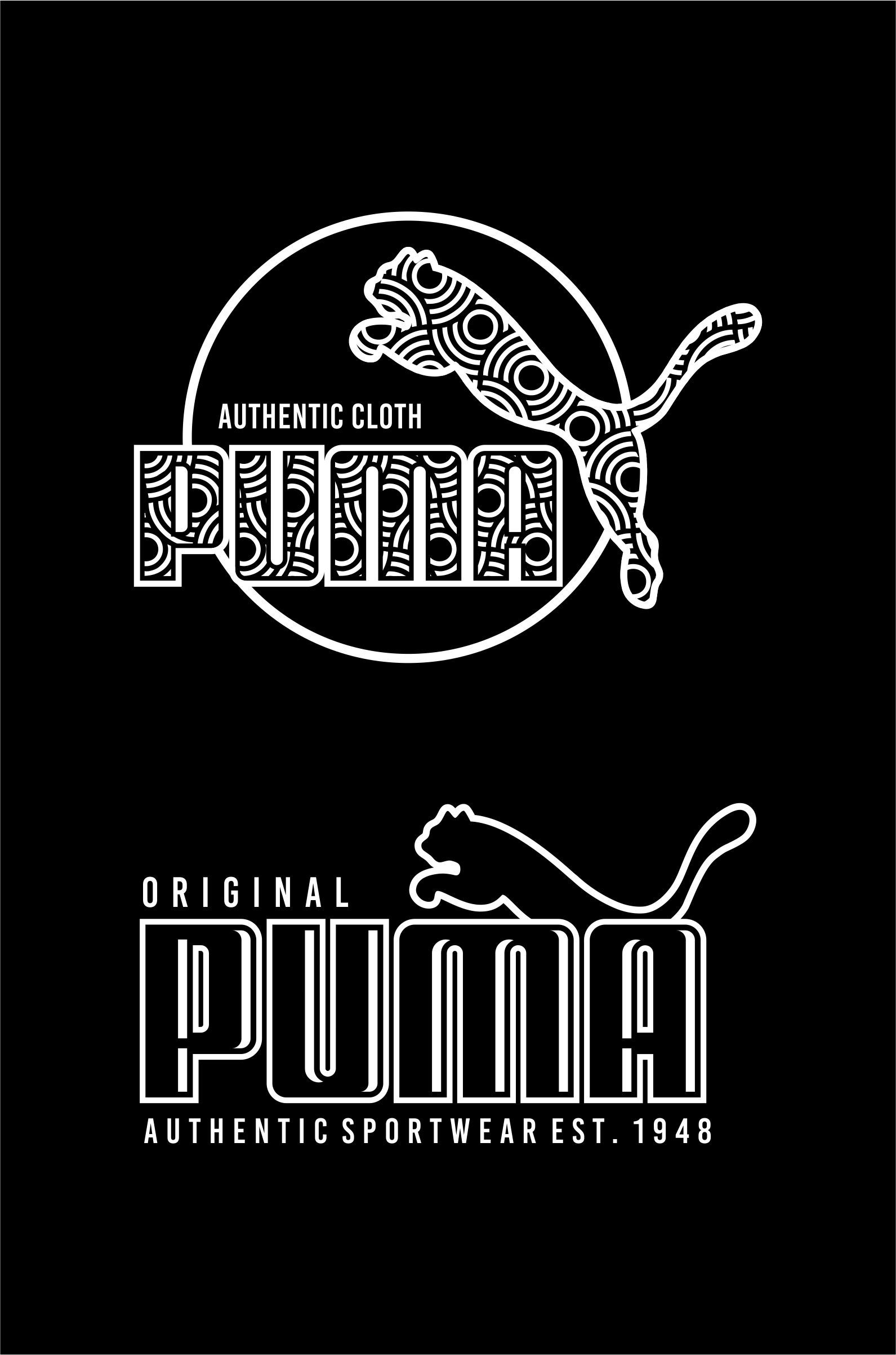 1591x2404 Vintage Vector Puma