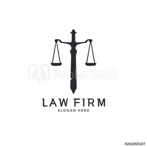 500x500 Rusty Ancient Sword And Scale Law Firm Logo Template