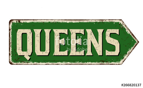 500x308 Queens Vintage Rusty Metal Sign Stock Image And Royalty Free