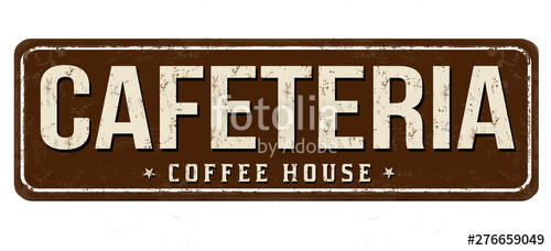 500x228 Cafeteria Vintage Rusty Metal Sign Stock Image And Royalty Free