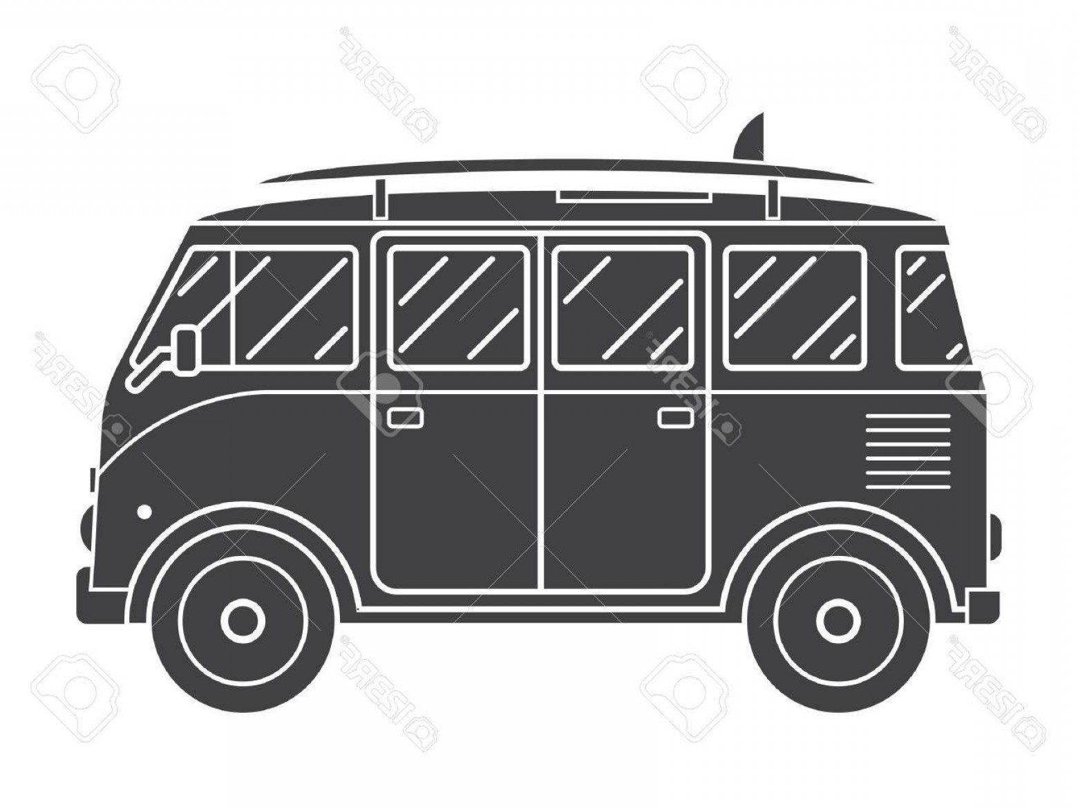 1560x1170 Photostock Vector Travel Omnibus Family Camper Silhouette Traveler